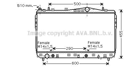 AVA QUALITY COOLING Радиатор, охлаждение двигателя DW2074